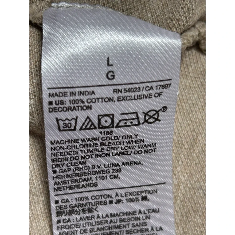 Banana Republic Men's Large Polo Tan 100% Cotton